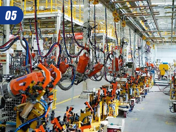 Dukungan pengoperasian stan pelapisan bubuk